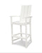 POLYWOOD Modern Adirondack Bar Chair in White