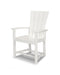 POLYWOOD Quattro Adirondack Dining Chair in White
