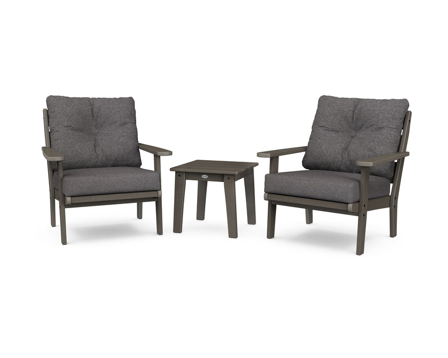 POLYWOOD Lakeside 3-Piece Deep Seating Chair Set in