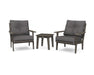 POLYWOOD Lakeside 3-Piece Deep Seating Chair Set in