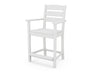 POLYWOOD Lakeside Counter Arm Chair in White