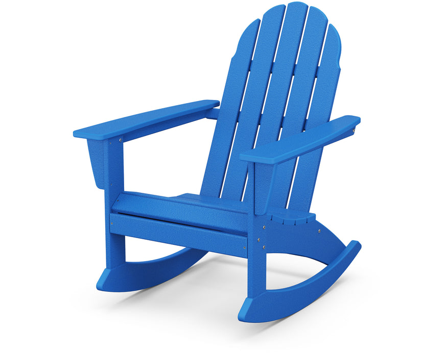 POLYWOOD Vineyard Adirondack Rocking Chair in Pacific Blue