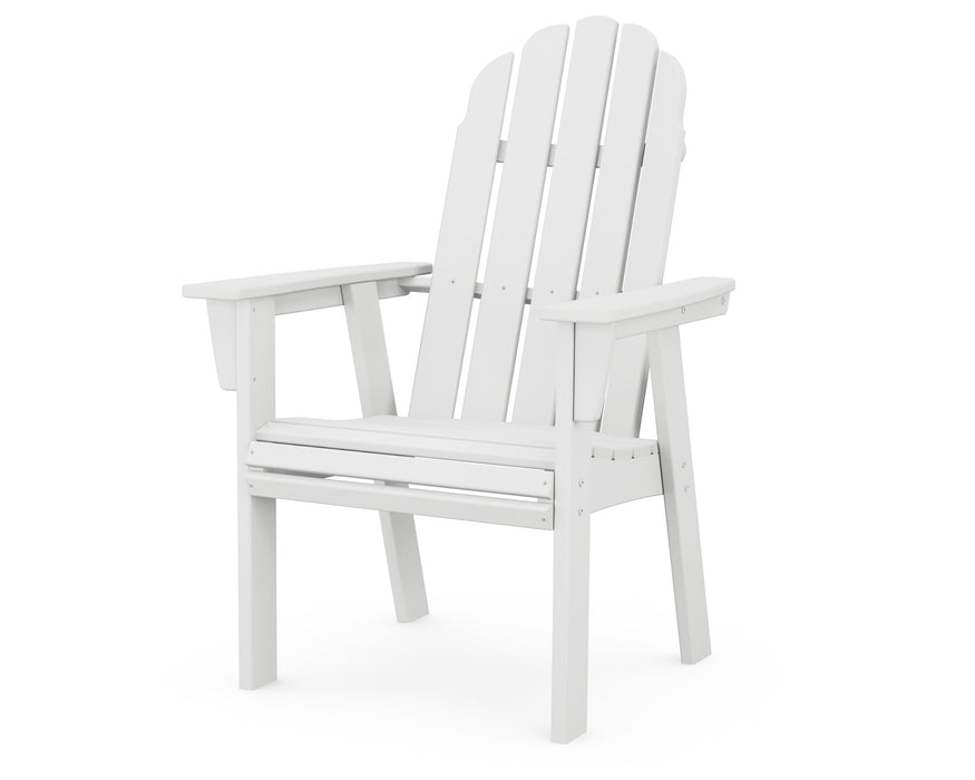 POLYWOOD Vineyard Curveback Adirondack Dining Chair in White