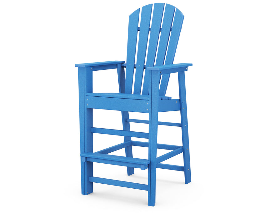 POLYWOOD South Beach Bar Chair in Pacific Blue