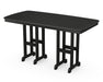 POLYWOOD Nautical 37" x 72" Counter Table in Black