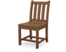 POLYWOOD Traditional Garden Dining Side Chair in Teak