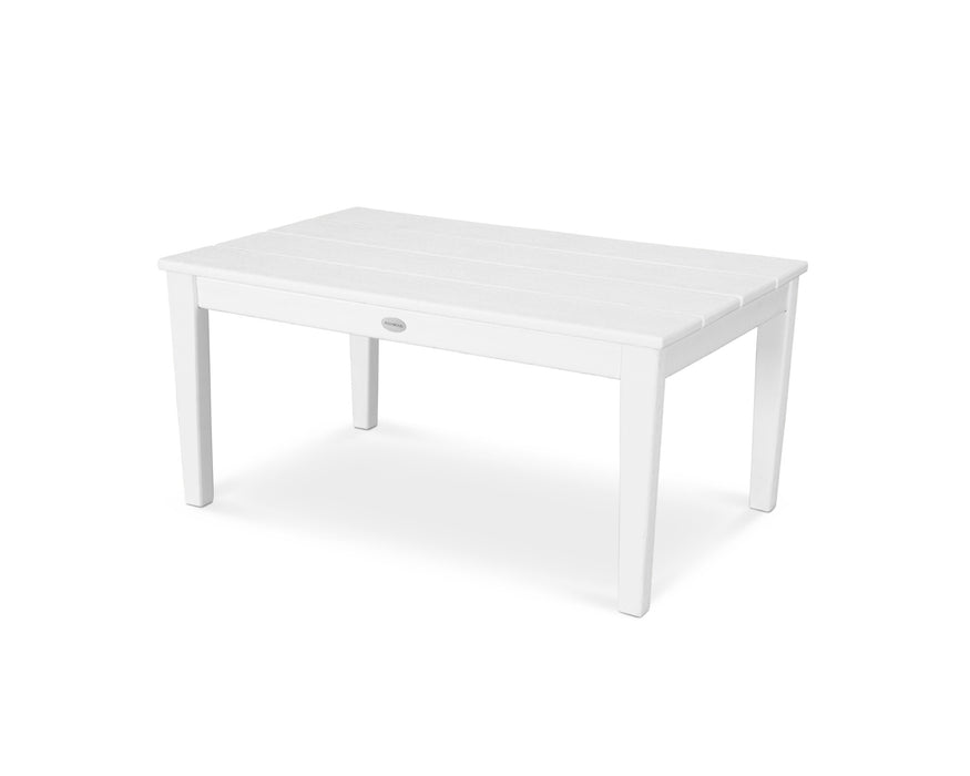 POLYWOOD Newport 22" x 36" Coffee Table in Vintage White
