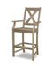POLYWOOD Braxton Bar Arm Chair in Vintage Sahara