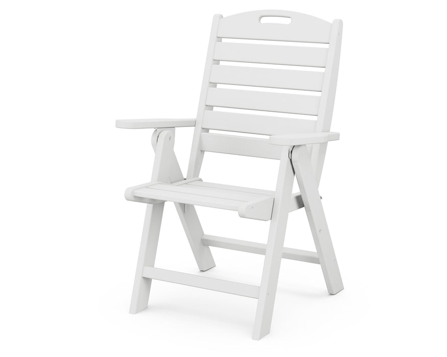 POLYWOOD Nautical Highback Chair in White