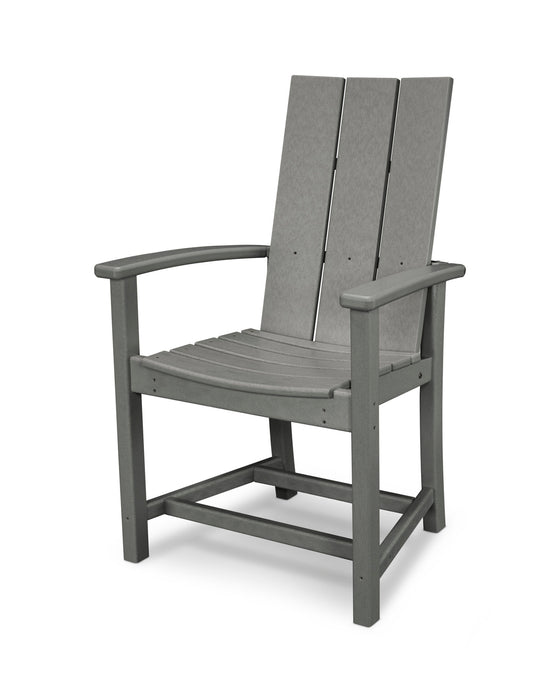 POLYWOOD Modern Adirondack Dining Chair in Slate Grey