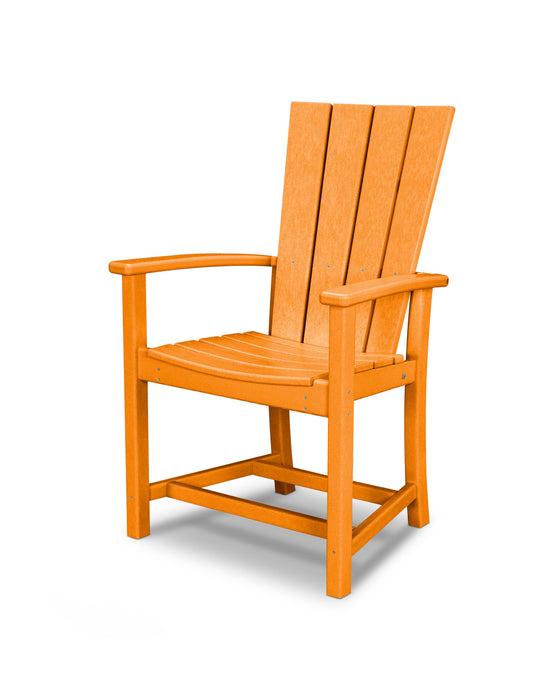 POLYWOOD Quattro Adirondack Dining Chair in Tangerine
