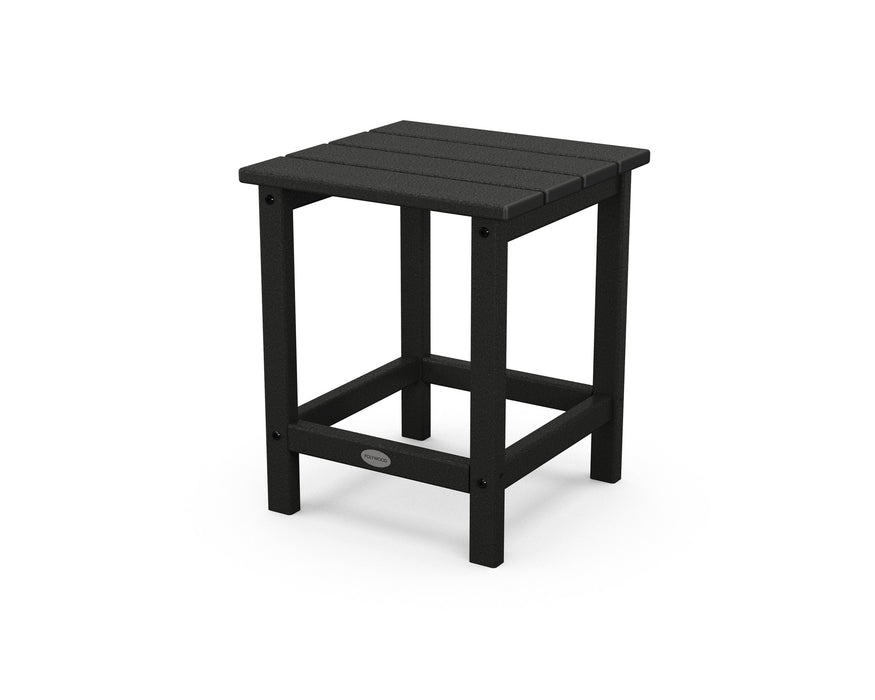 POLYWOOD Long Island 18" Side Table in Black