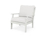 POLYWOOD Braxton Deep Seating Chair in Sand with Cast Sage fabric