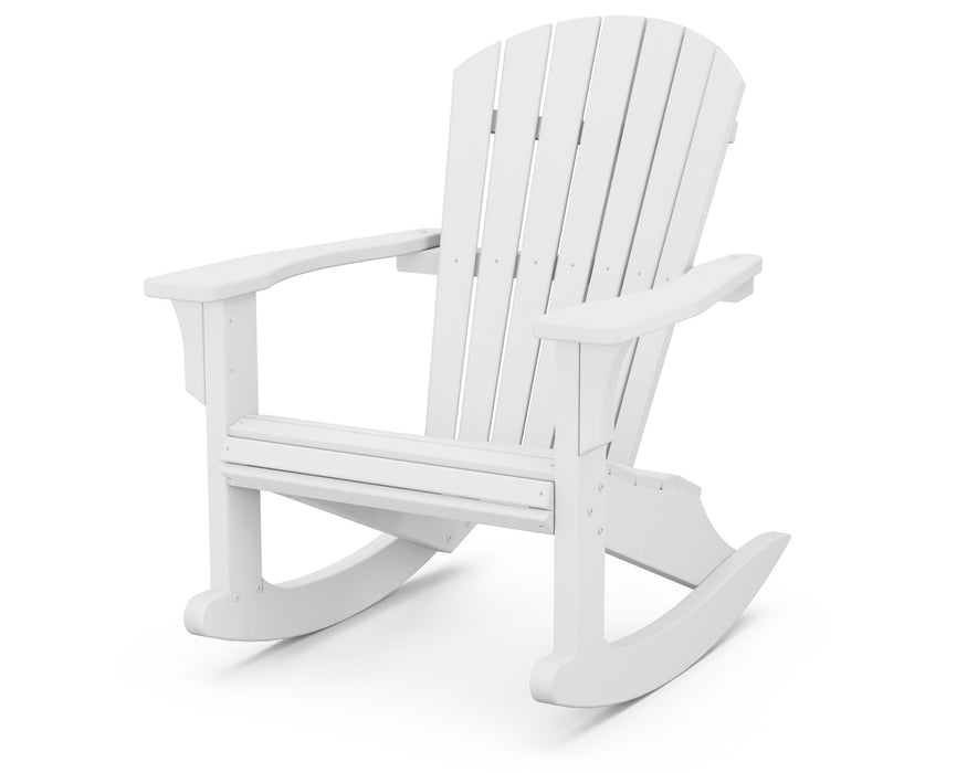 POLYWOOD Seashell Rocking Chair in White