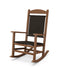 POLYWOOD Presidential Woven Rocking Chair in Teak / Cahaba