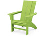 POLYWOOD® Modern Curveback Adirondack Chair in Lime