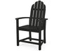 POLYWOOD Classic Adirondack Dining Chair in Black
