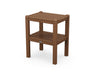 POLYWOOD Two Shelf Side Table in Teak