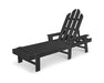 POLYWOOD Long Island Chaise in Black