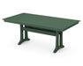 POLYWOOD Farmhouse Trestle 37" x 72" Dining Table in Green