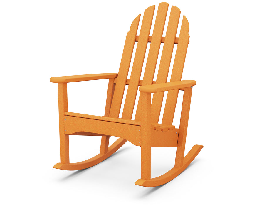 POLYWOOD Classic Adirondack Rocking Chair in Tangerine