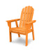 POLYWOOD Vineyard Curveback Adirondack Dining Chair in Tangerine