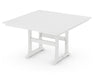 POLYWOOD Farmhouse Trestle 59" Counter Table in White