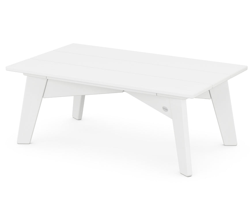 POLYWOOD Riviera Modern Coffee Table in White