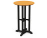 POLYWOOD® Contempo 24" Round Counter Table in Black / Tangerine