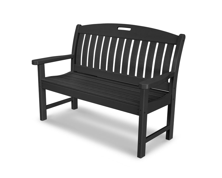 POLYWOOD Nautical 48" Bench in Black