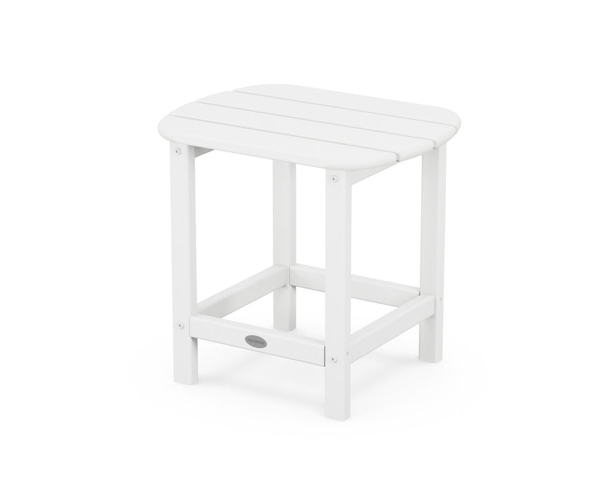 POLYWOOD South Beach 18" Side Table in Vintage White
