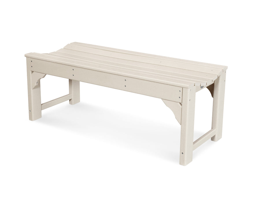 POLYWOOD Traditional Garden 48" Backless Bench in Sand