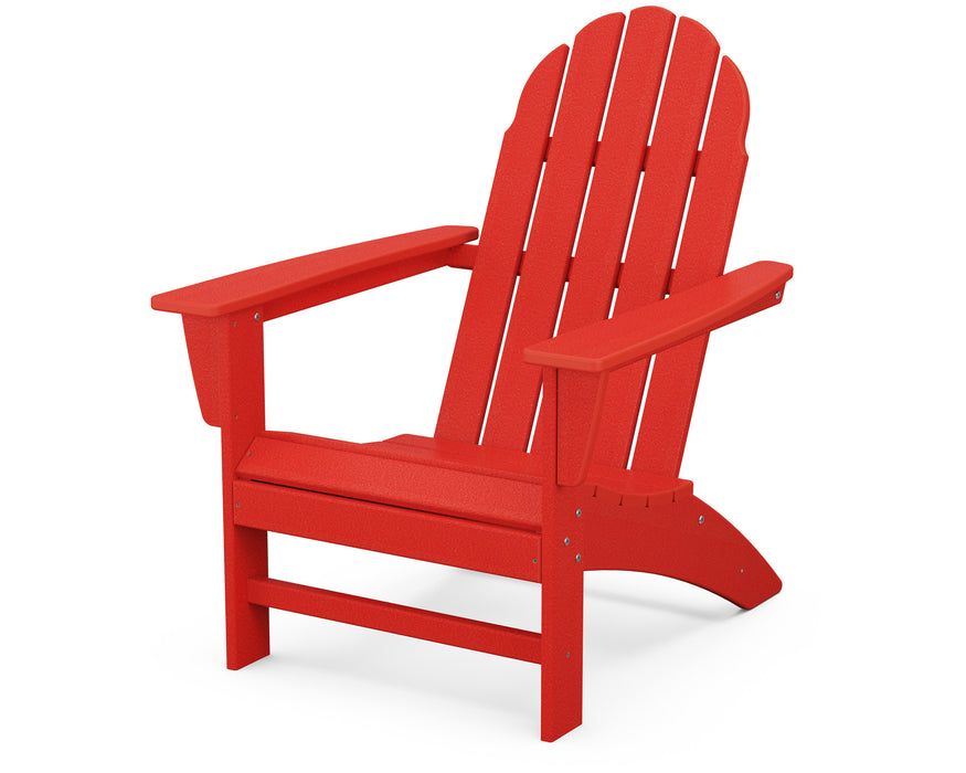 POLYWOOD Vineyard Adirondack Chair in Sunset Red