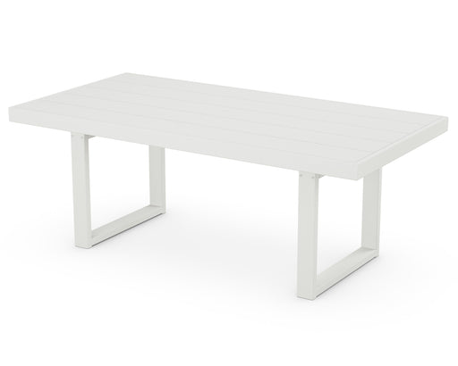 POLYWOOD EDGE 39" x 78" Dining Table in Vintage White