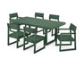 POLYWOOD EDGE 7-Piece Dining Set in Green