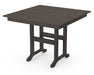 POLYWOOD Farmhouse 37" Dining Table in Vintage Coffee