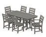 POLYWOOD Lakeside 7-Piece Dining Set in Slate Grey