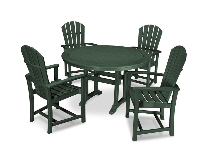POLYWOOD 5 Piece Palm Coast Dining Set in Green
