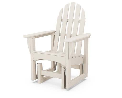 POLYWOOD Classic Adirondack Glider Chair in Sand