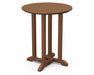 POLYWOOD Traditional 24" Round Dining Table in Teak