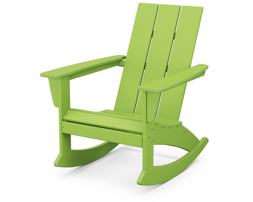 POLYWOOD® Modern Adirondack Rocking Chair in Lime