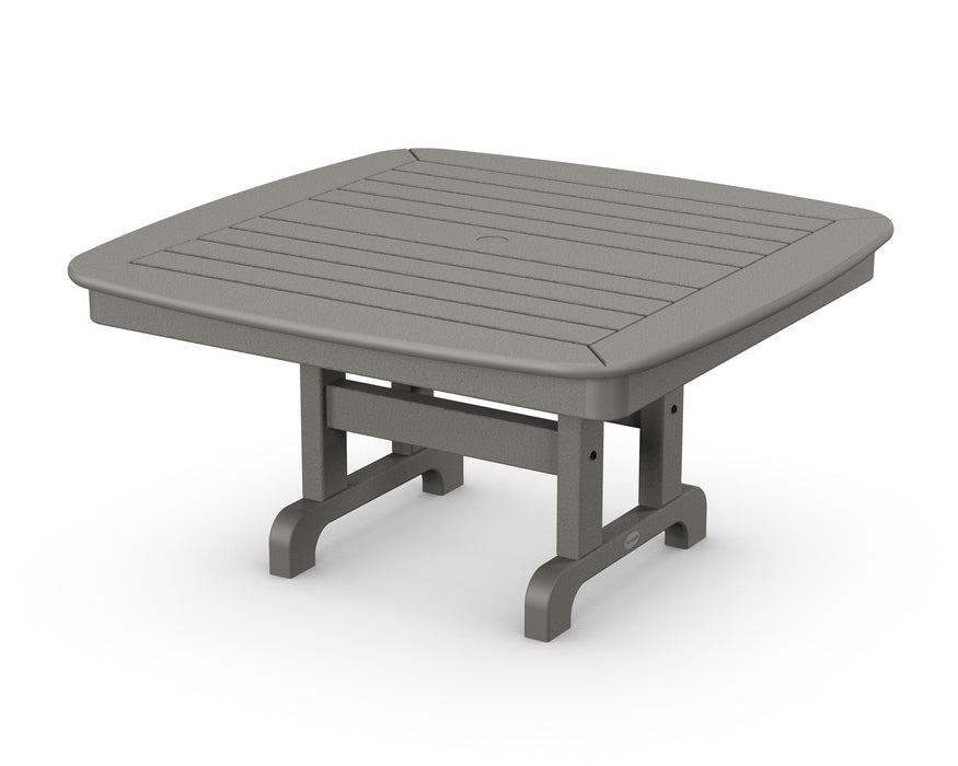 POLYWOOD Nautical 37" Conversation Table in Slate Grey