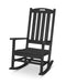 POLYWOOD Nautical Porch Rocking Chair in Black