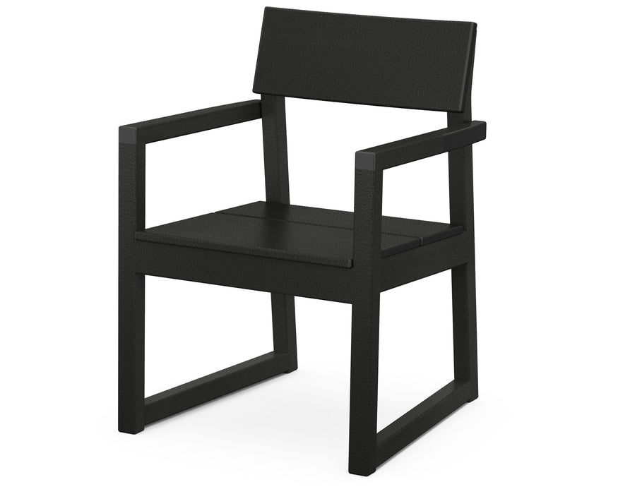 POLYWOOD EDGE Dining Arm Chair in Black