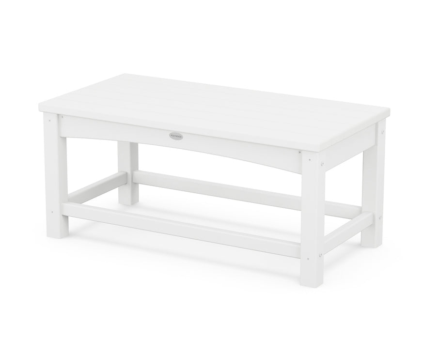 POLYWOOD Club Coffee Table in White