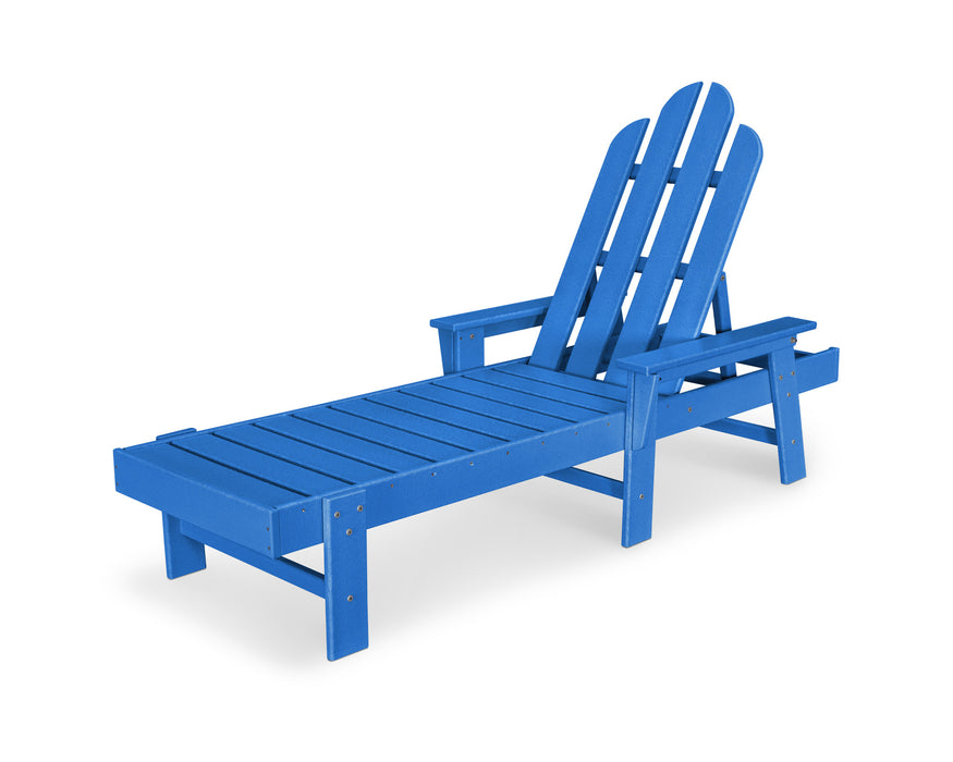 POLYWOOD Long Island Chaise in Pacific Blue