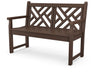POLYWOOD Chippendale 48" Bench in Mahogany