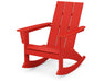 POLYWOOD® Modern Adirondack Rocking Chair in Sunset Red