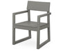 POLYWOOD EDGE Dining Arm Chair in Slate Grey