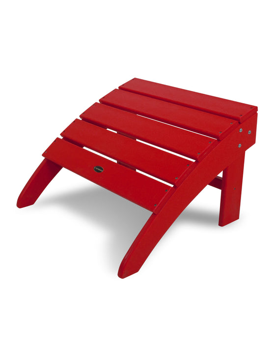 POLYWOOD South Beach Adirondack Ottoman in Sunset Red